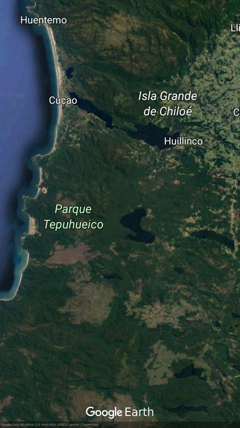 parcela 45000 m2 lago tepuhueico, chiloe